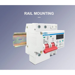 TOMZN MCB AC 220V 2P C63 with Over/Under Voltage Relay Protector and WIFI Ewelink ON/OFF Switch